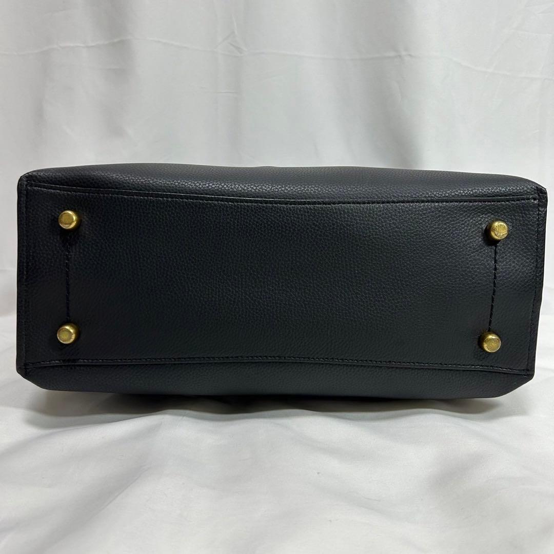 【極美品】コーチ 0689 ウィロウ トートバッグ レザー 黒 A4可 手提げ