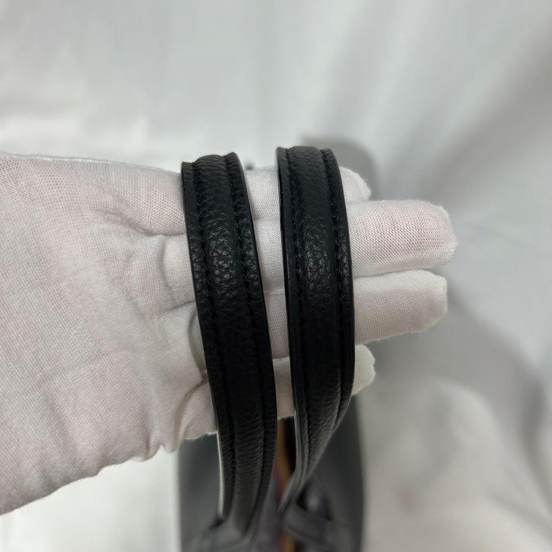 【極美品】コーチ 0689 ウィロウ トートバッグ レザー 黒 A4可 手提げ