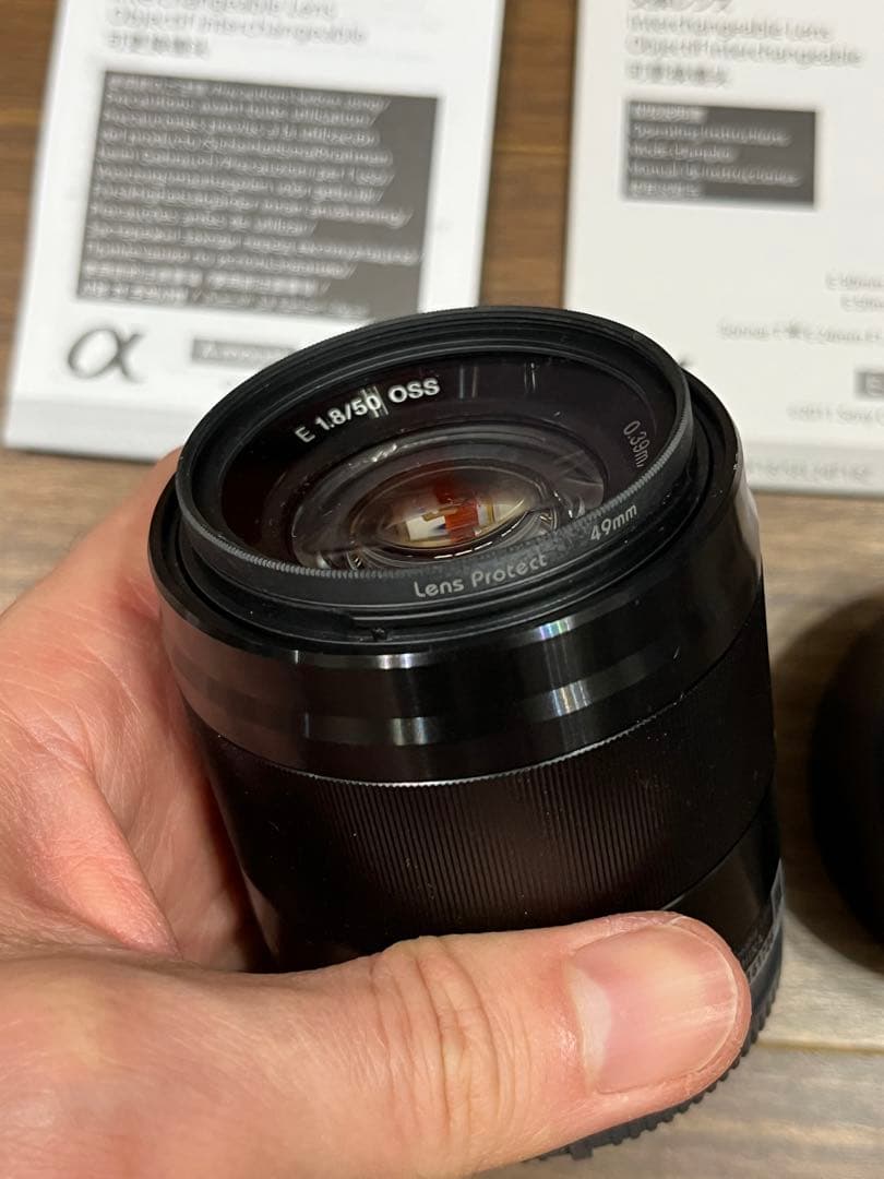 SONY E 50mm F1.8 OSS 保護フィルター付き