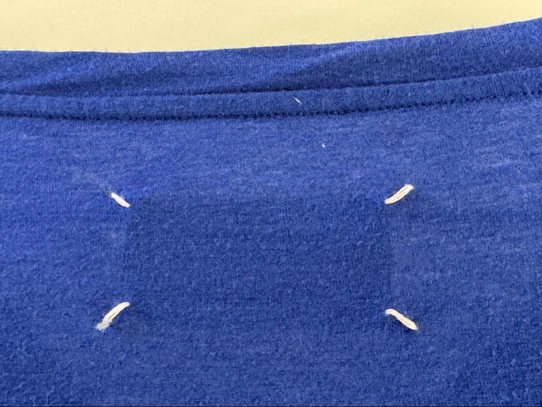 マルタンマルジェラ10 Vネック ニット 2008AW 青 イタリア製