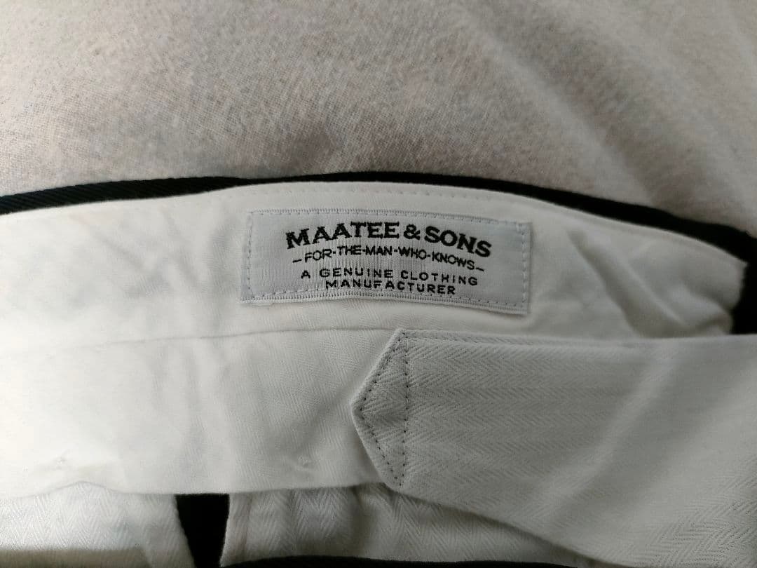 MAATEE & SONS テーパードスラックス ネイビー