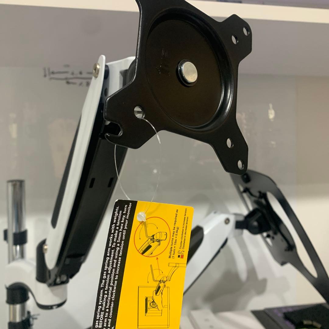 美品 SHOPPINGALL モニターアーム 32インチ 8kg×2 引取り可