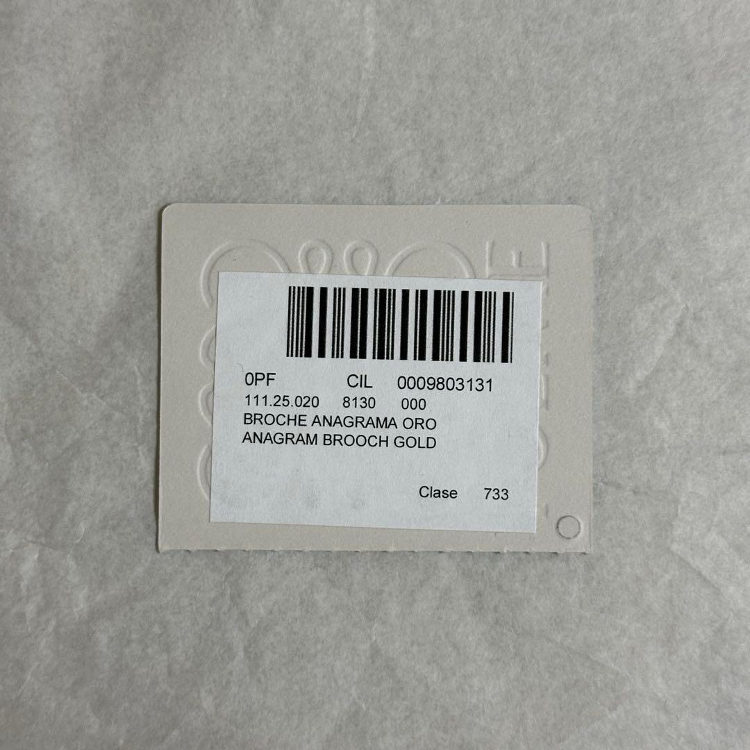 LOEWE ロエベ　ゴールドブローチ