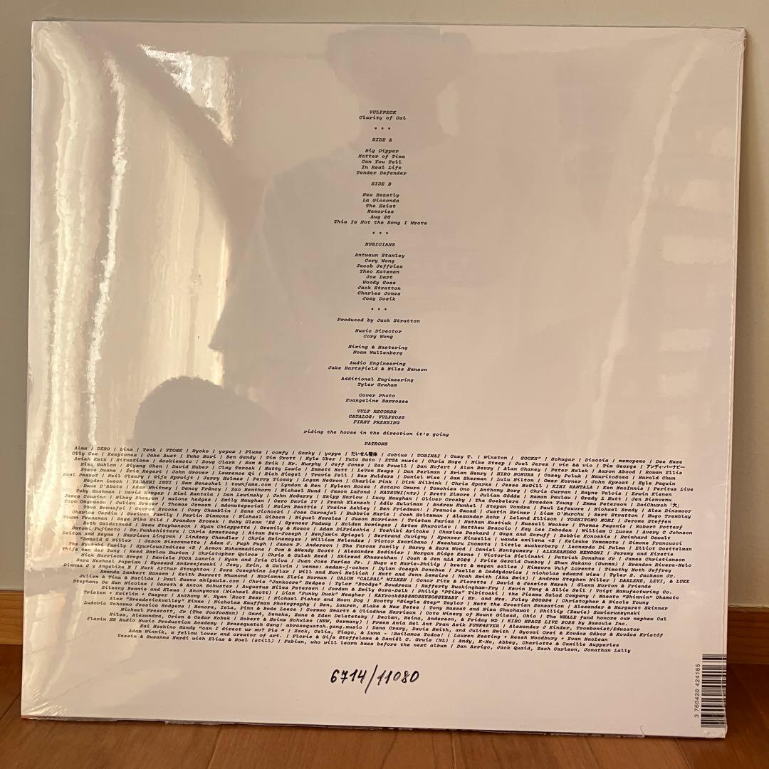 Vulfpeck Clarity of Cal 限定版LPレコード 1stプレス