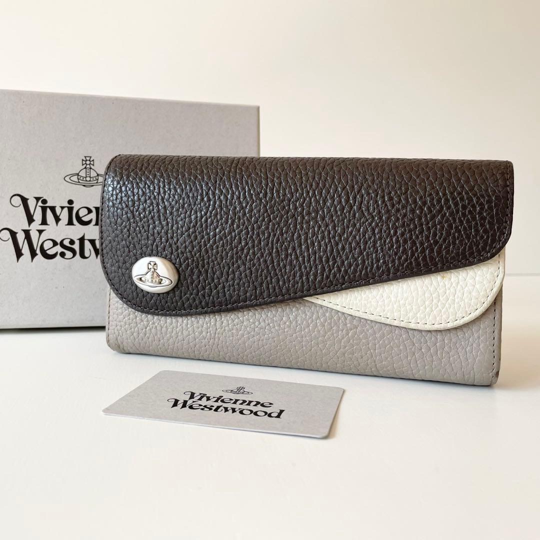 まだまだ使える❤︎ ヴィヴィアン ウエストウッド 長財布 ダブルフラップ 黒