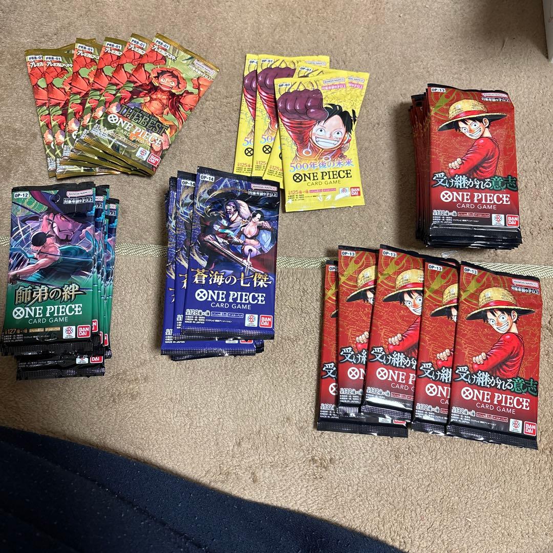 ワンピースカード未開封パックセット　サーチ済み