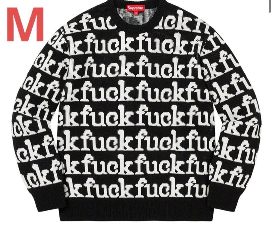 Supreme Fuck Sweater Black Mサイズ
