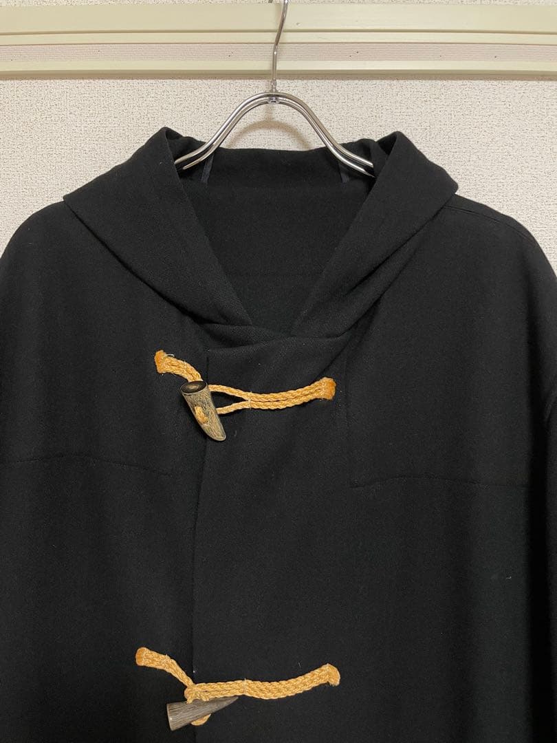 90s y's for men ブラック ダッフルコート