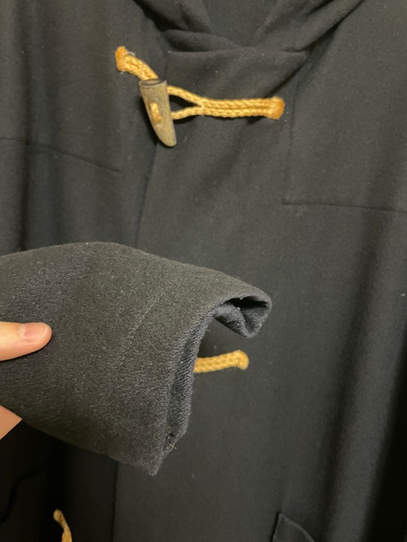 90s y's for men ブラック ダッフルコート