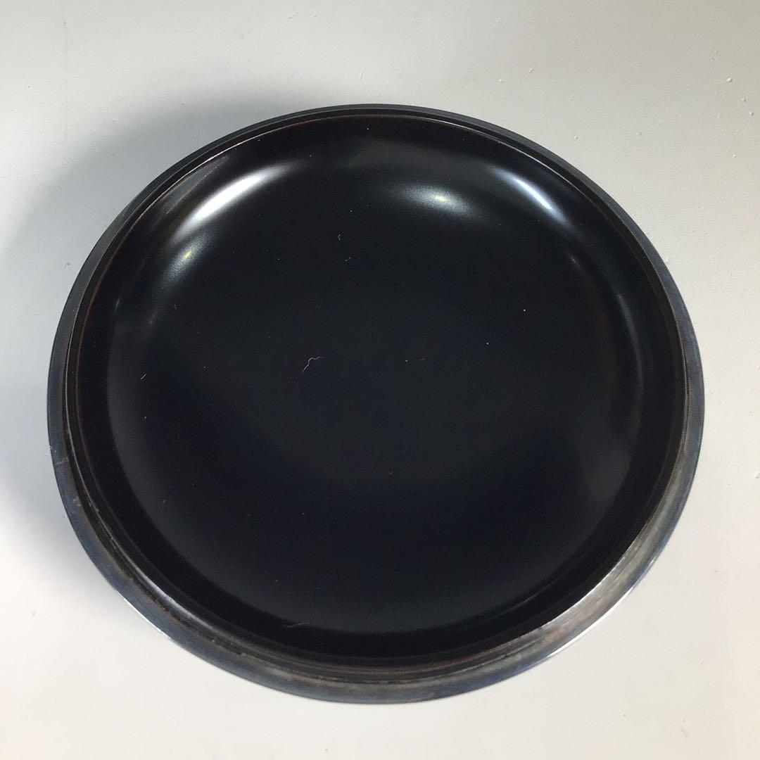 Ｎ４６０　香合　『黒漆塗』『宮田宗景作』『蟹蒔絵』『丸香合』　共箱　茶道具