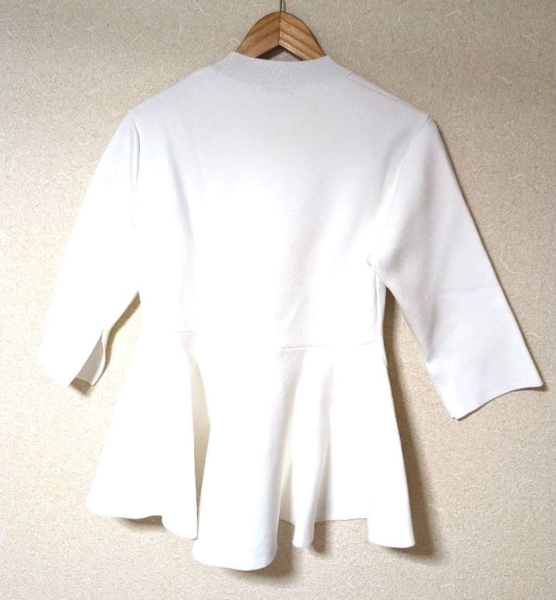 ルフィル　フレアニット　24ss　プルオーバー　ペプラム　シャツ　春夏　完売