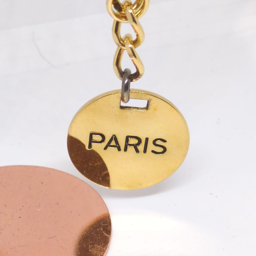 CHANEL シャネル チェーン キーホルダー PARIS ゴールド チャーム