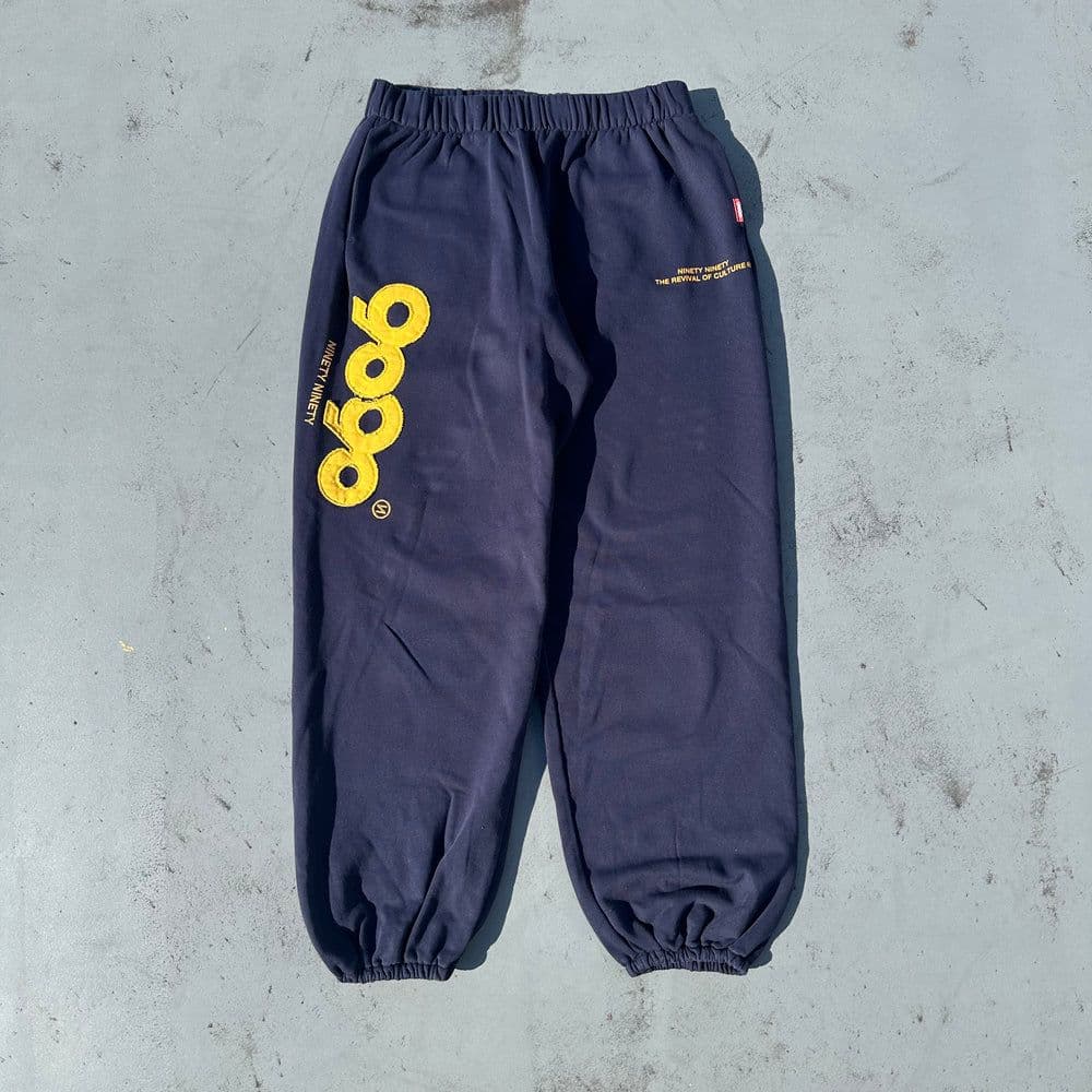 tag 9090 OG Logo Sweat Pants ネイビー L