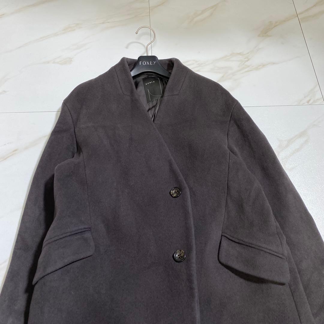 完売品♡Noble カシミヤ MTRチェスターディテールVカラーコート