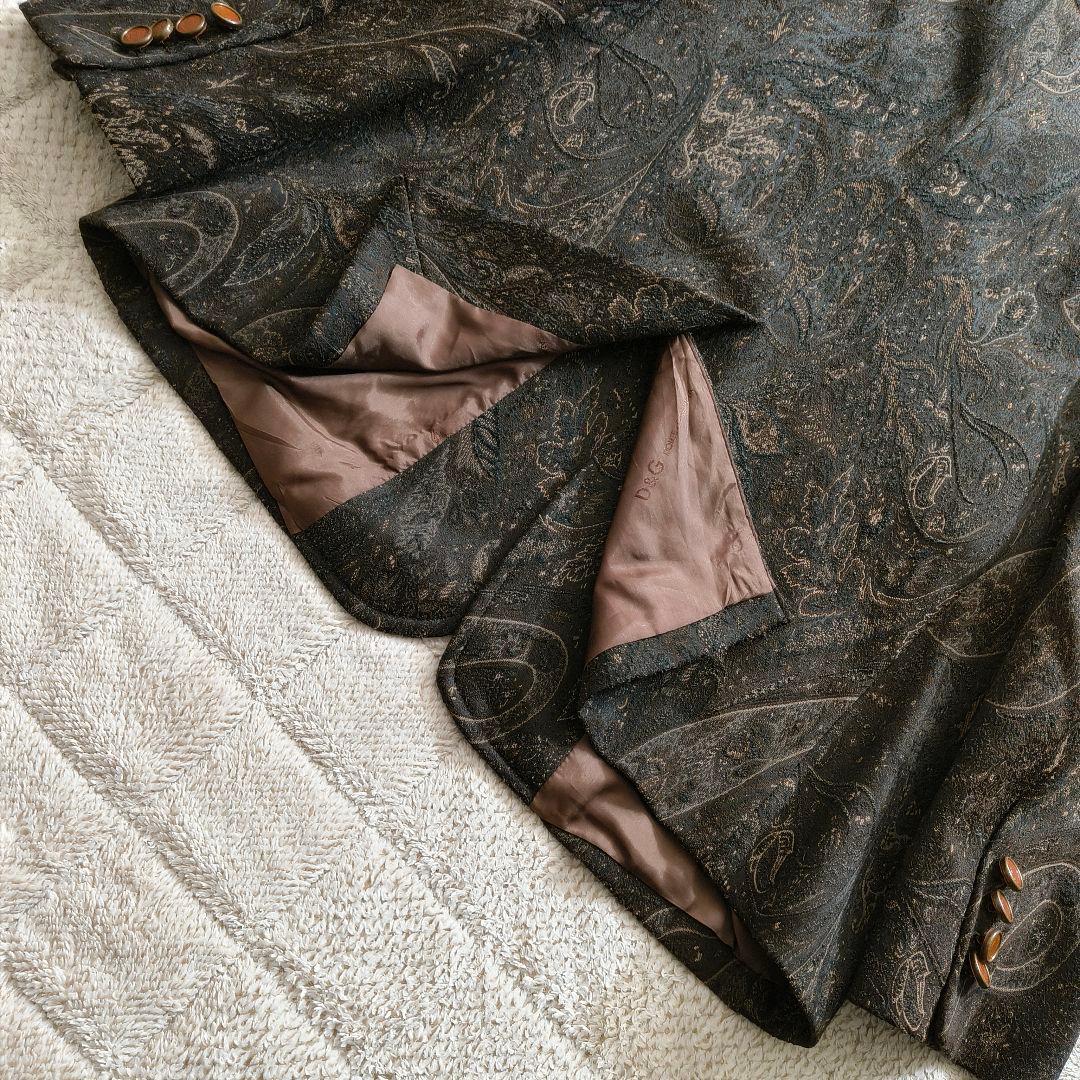 タグ付き ドルチェ＆ガッバーナ テーラードジャケット ペイズリー イタリア製