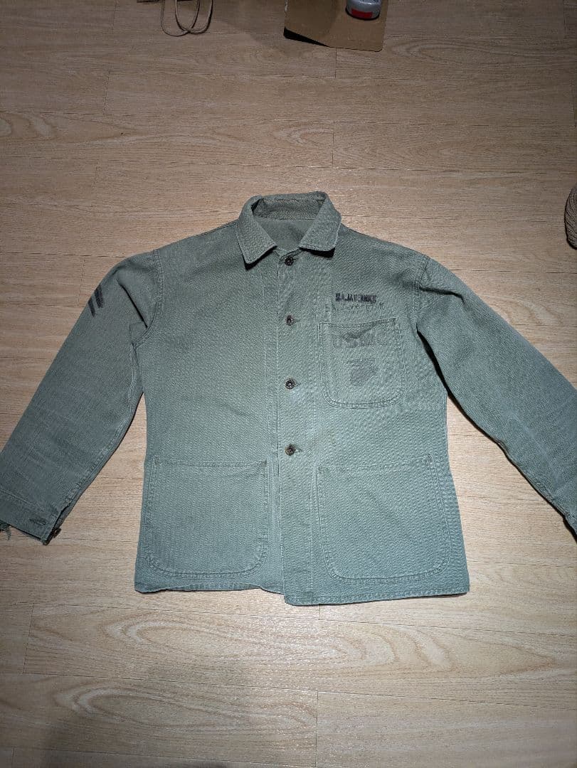 インフル40s USMC P-41 HBT ジャケット 米軍海兵隊