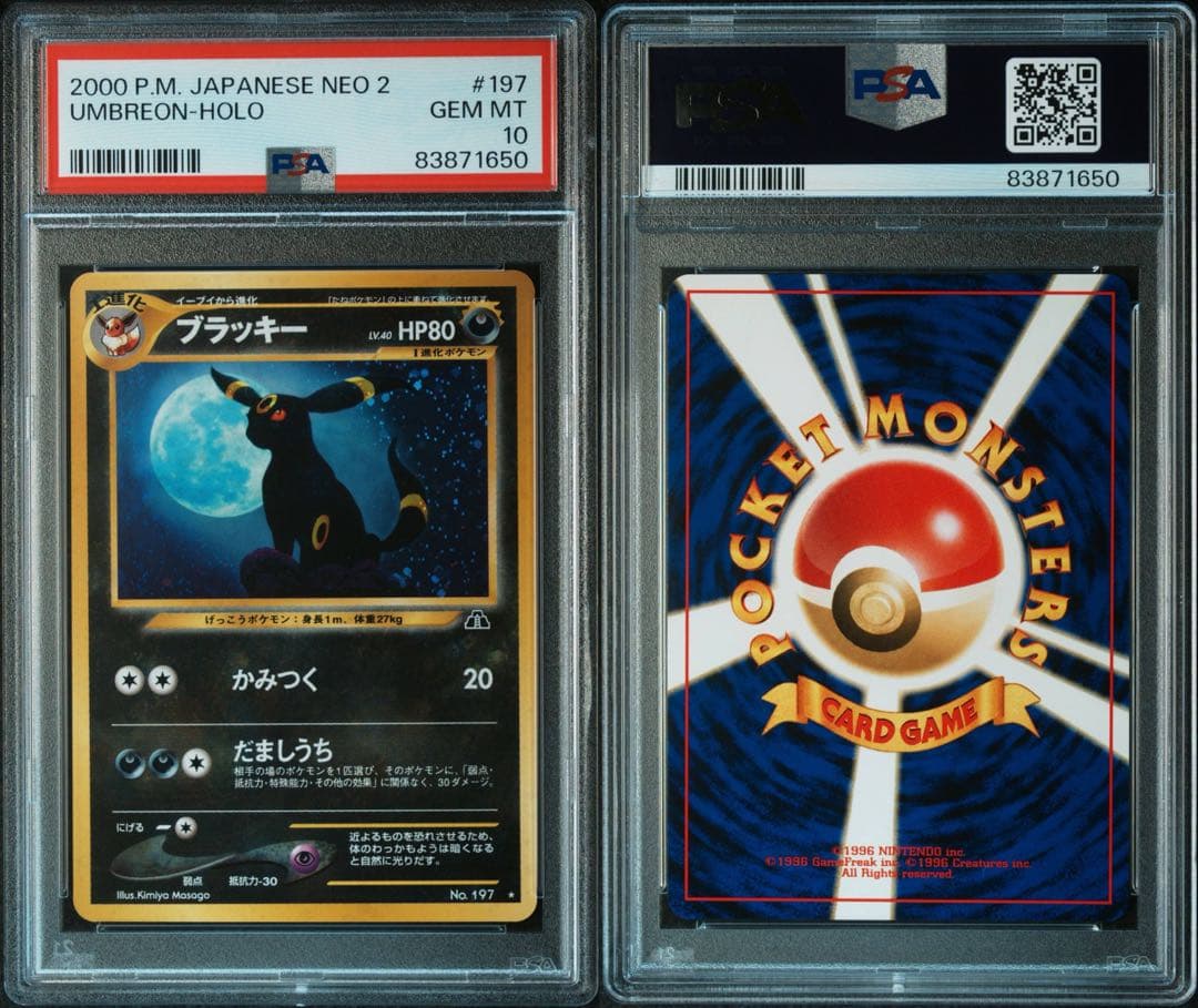 【PSA10】ブラッキー neo第2弾 ポケカ 旧裏 鑑定品