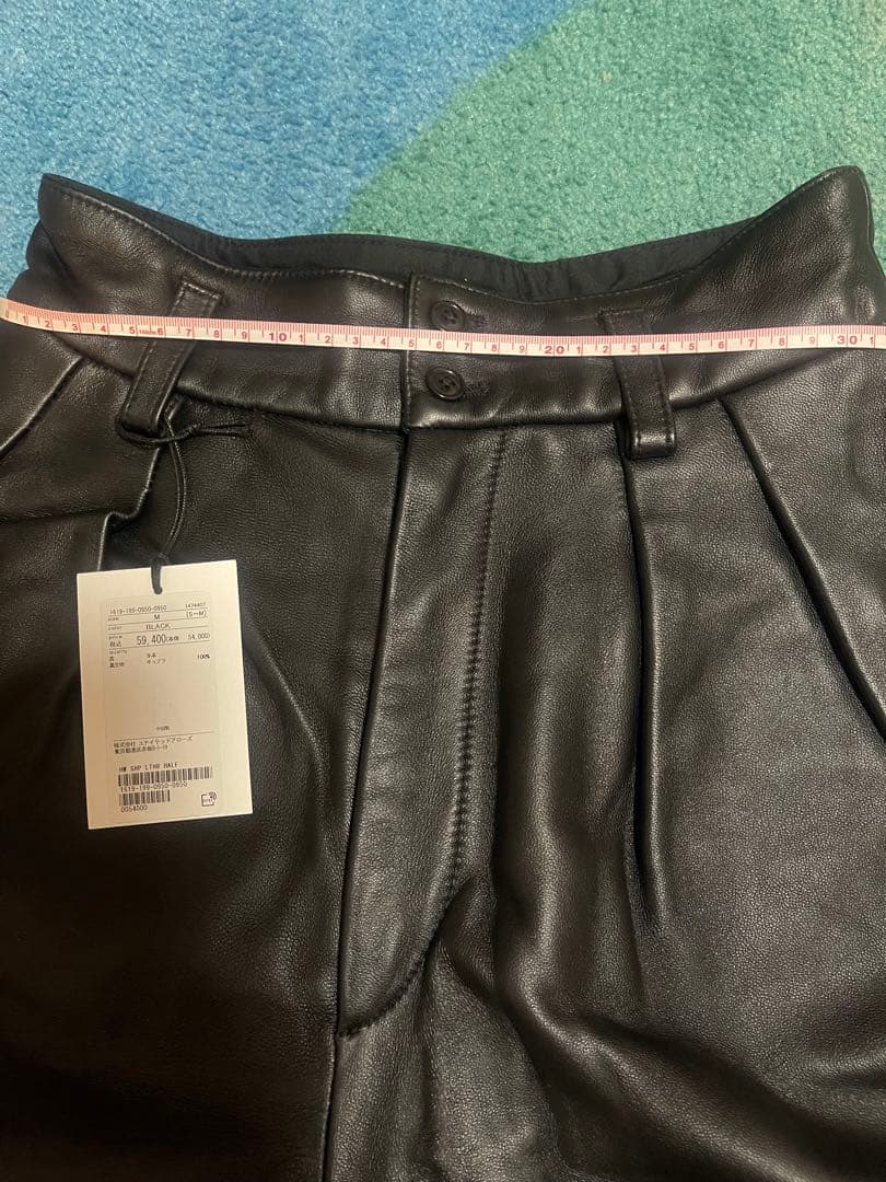 yama様 h beauty&youth レザーワイドショートパンツ ラムレザー