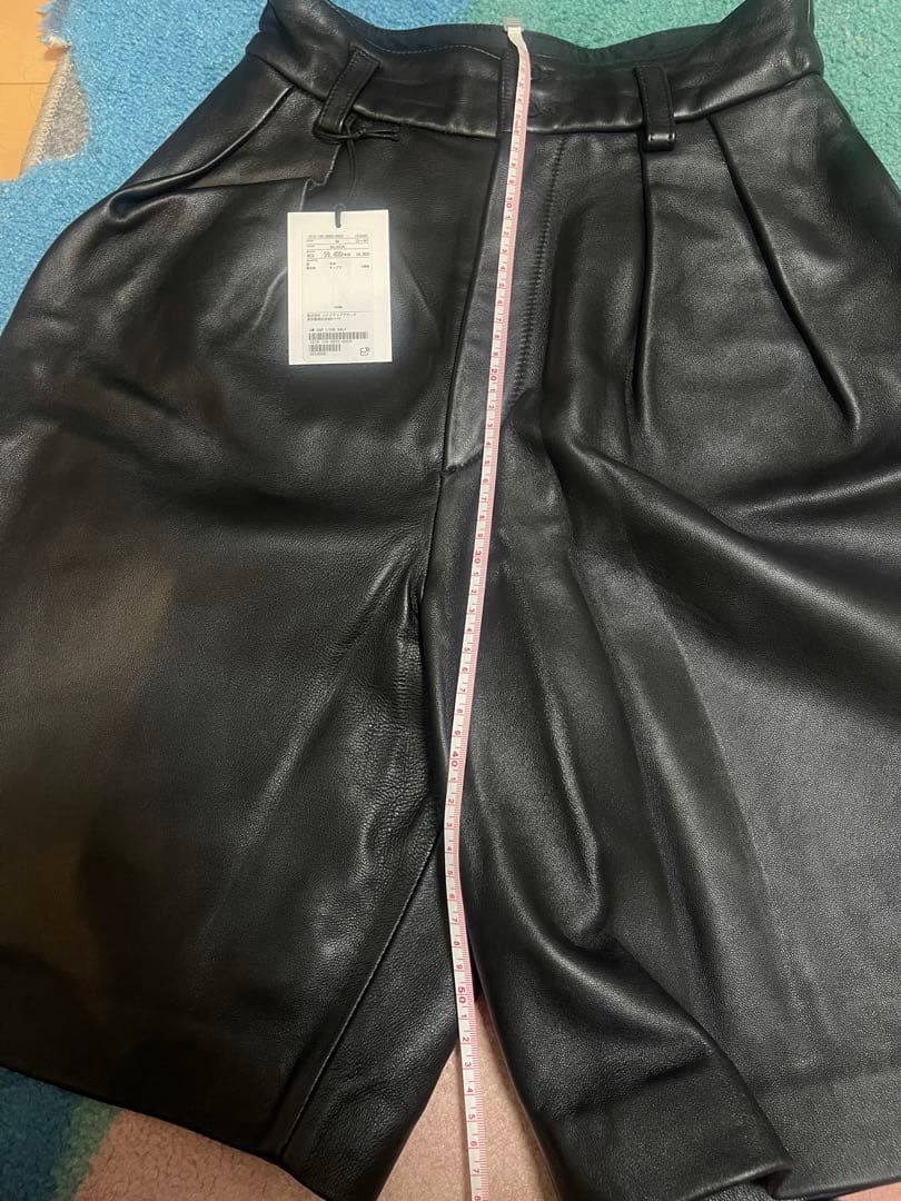yama様 h beauty&youth レザーワイドショートパンツ ラムレザー