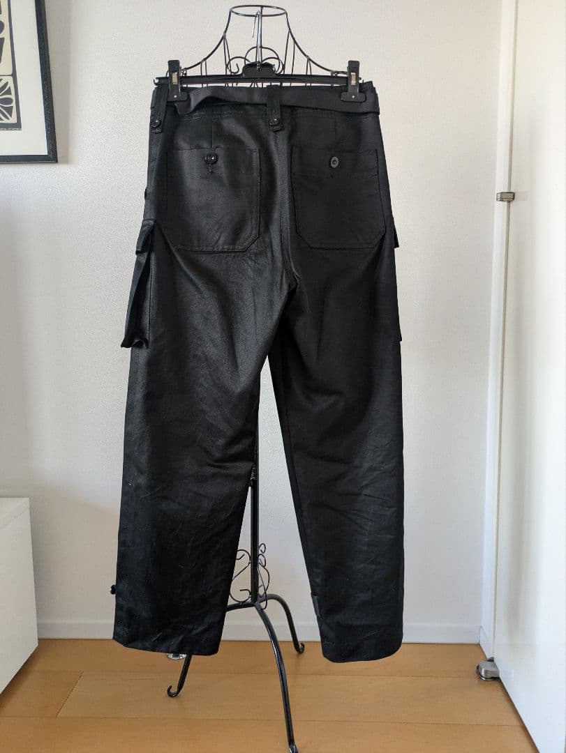 sacaiレディースベルテッドカーゴパンツ23-06456 ブラック　2