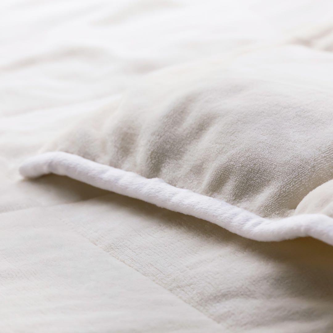 ＜セミダブル＞ 西川 冬の贅沢！とろける肌触り 高密度毛布で羽毛ブラン・ダウン