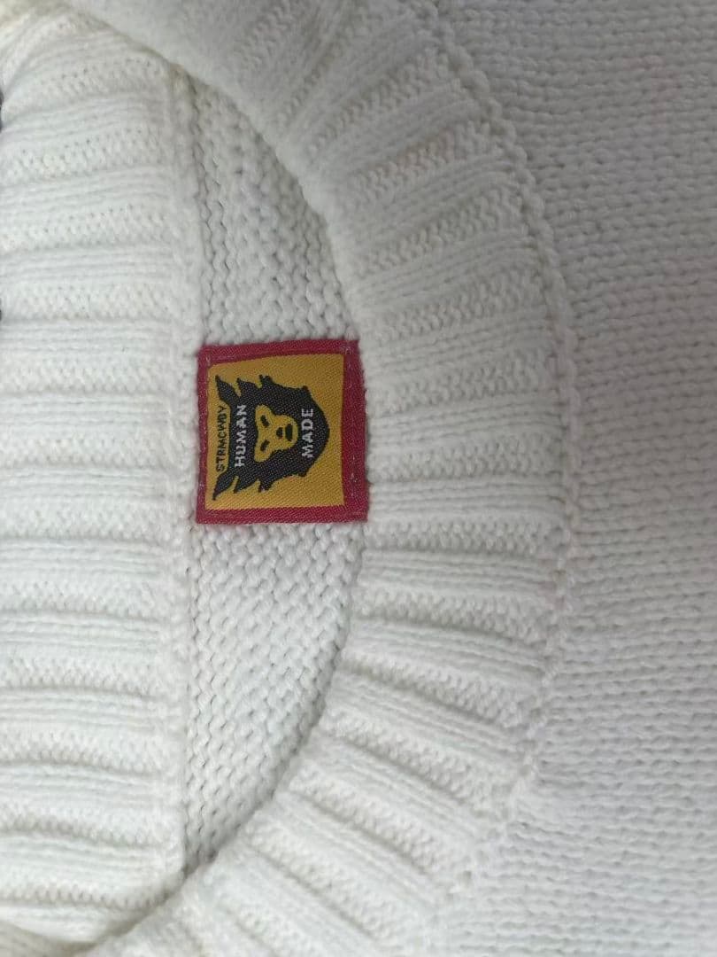 k*t様 HUMAN MADE ホワイト セーター 犬刺繍