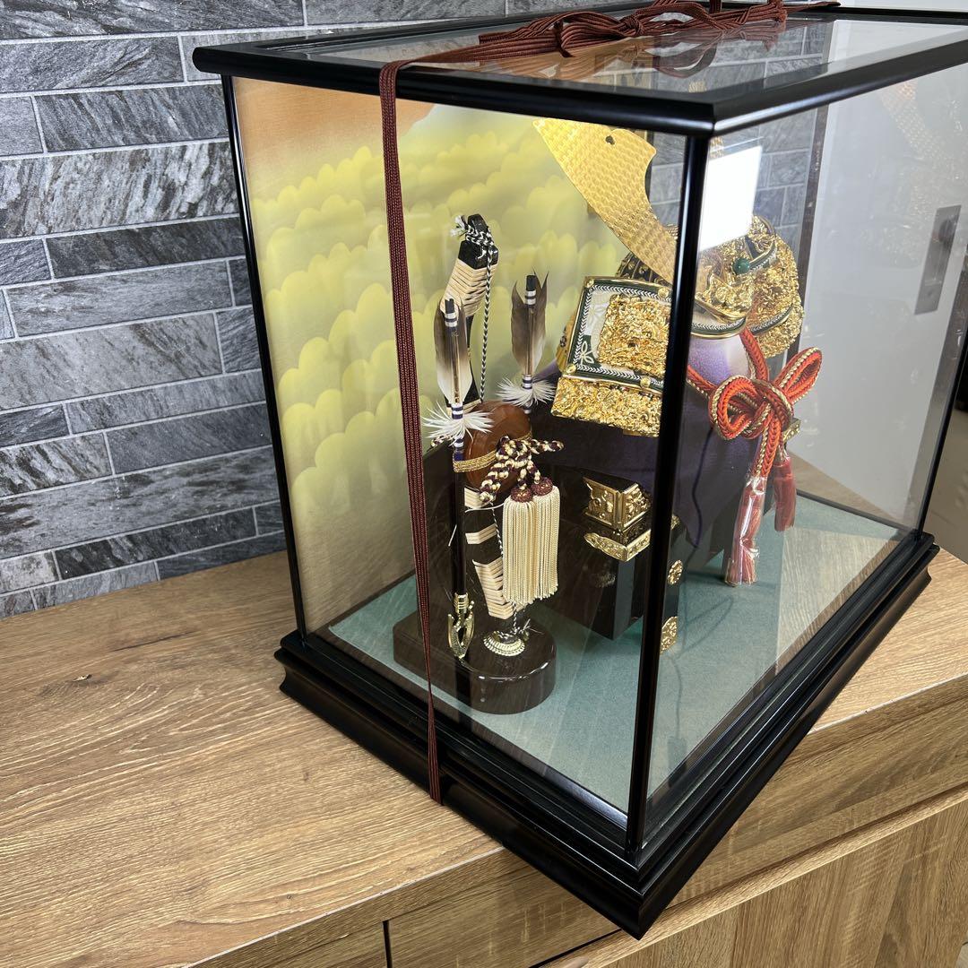 てつやん　御兜飾り　宝雲作　五月人形　端午の節句　御兜　正絹　伝統甲冑仕立