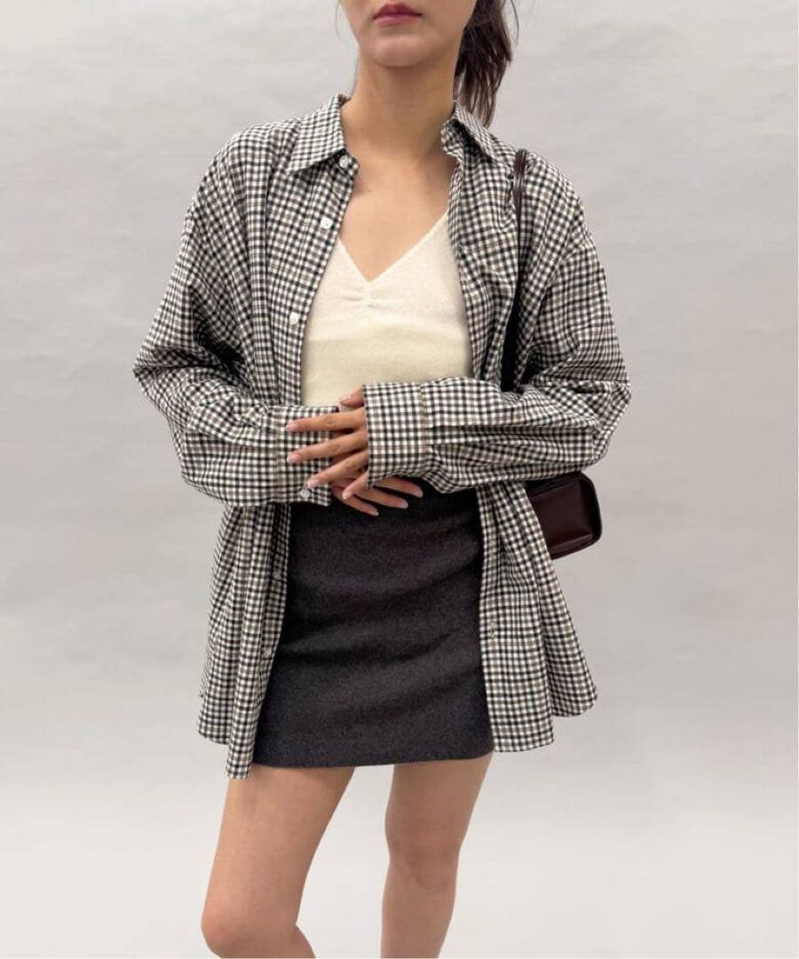 EDIT.FOR LULU ネルチェックシャツ