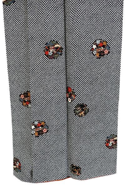 ★専用★未使用品 小紋 総絞り 黒 吉祥文様 身丈161.5cm 裄丈65cm