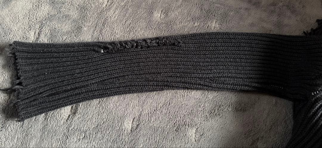 MM6 ライダース風カーディガン　ダメージ