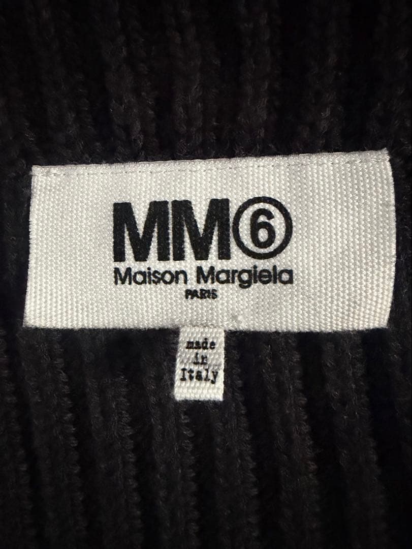 MM6 ライダース風カーディガン　ダメージ