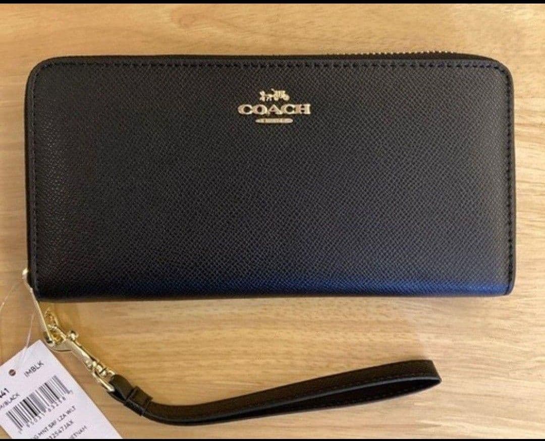【新品未使用品】COACH長財布　ブラック 長財布 タグ付き