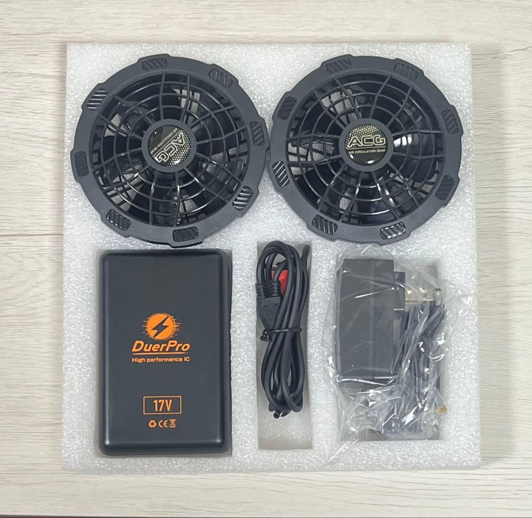 duerfusa 空調 ウェア ファン バッテリー セット ファンウェアベスト付