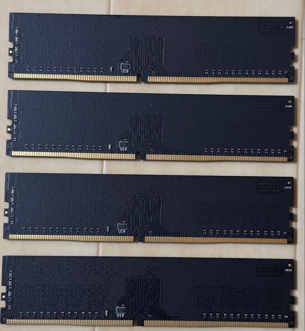 KLEVV DDR4-2666 8GBメモリ 4枚(32GB) セット