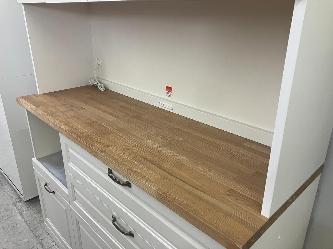 ユーアイ 食器棚 リアン カントリー風 ホワイト