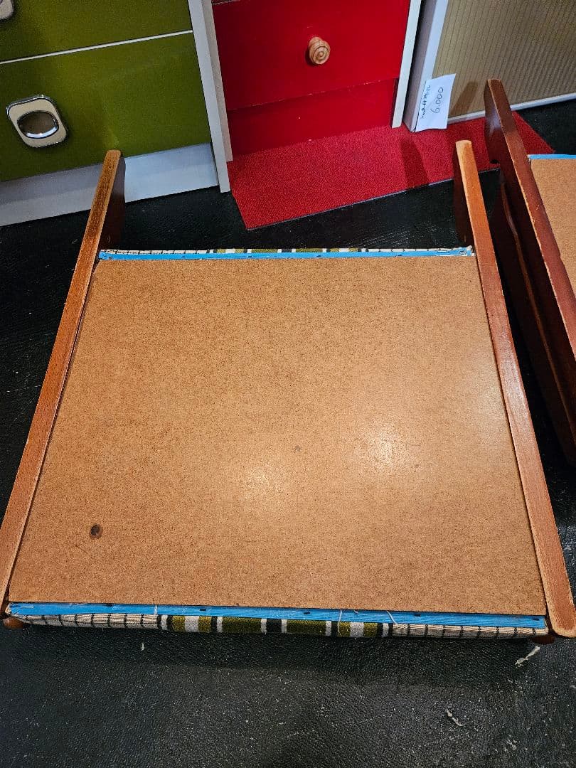 座椅子　椅子　ストライプ　チェア　希少　レア　昭和レトロ　アンティーク