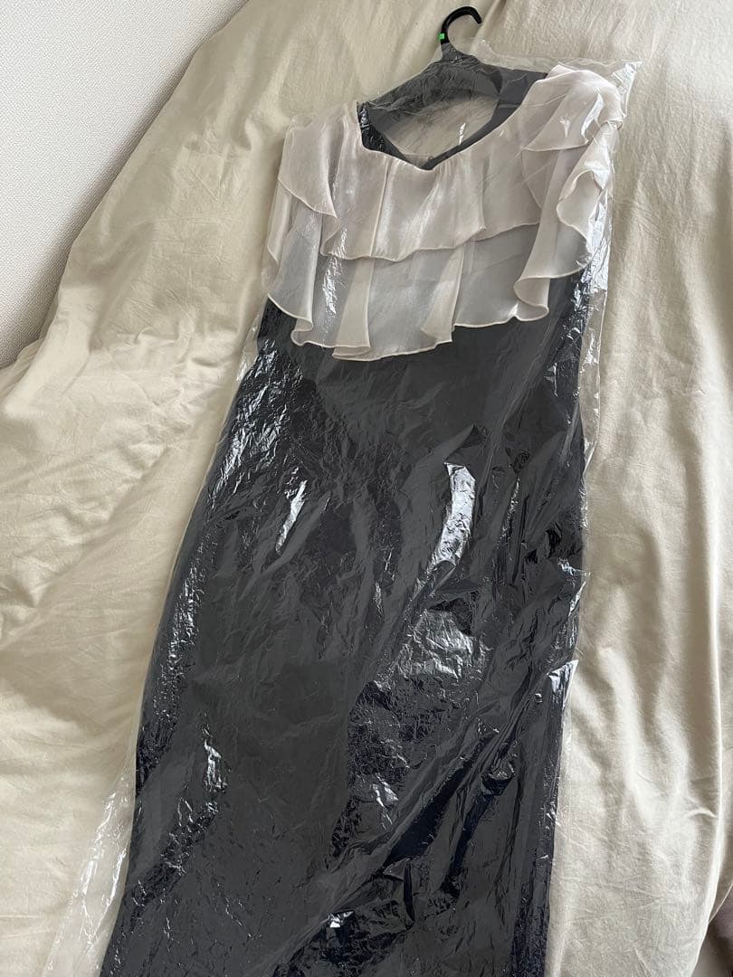 ANDRESD アンドレスド glossy multi ruffle dress