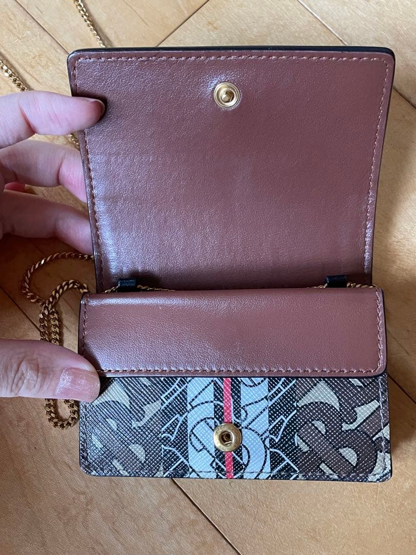 Burberry バーバリー　チェーンウォレット　カードケース　ミニ財布