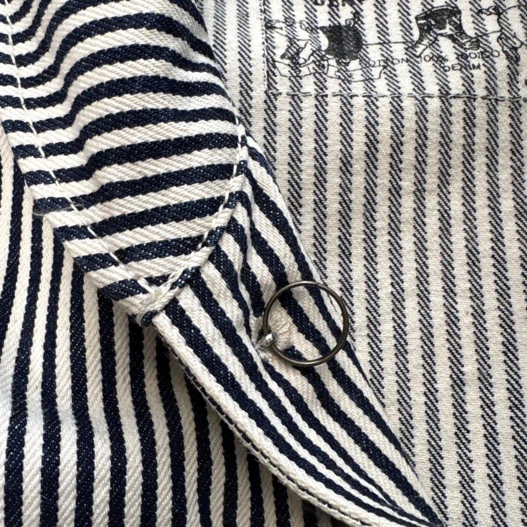 STUDIO D’ARTISAN & SA ヒッコリー カバーオール サイズ L