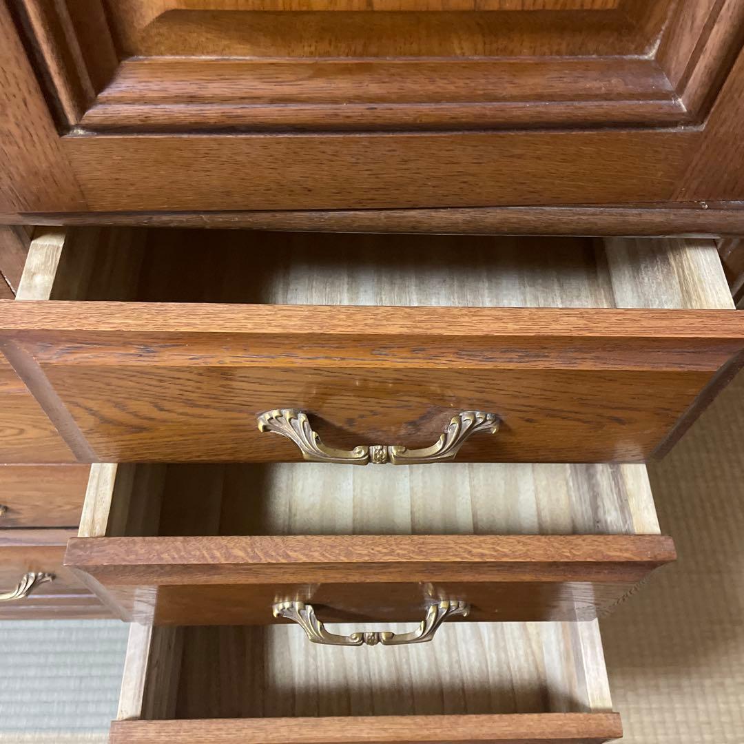 天然木　整理ダンス　箪笥　上下分離可　チェスト　KAWATA MOKKOU