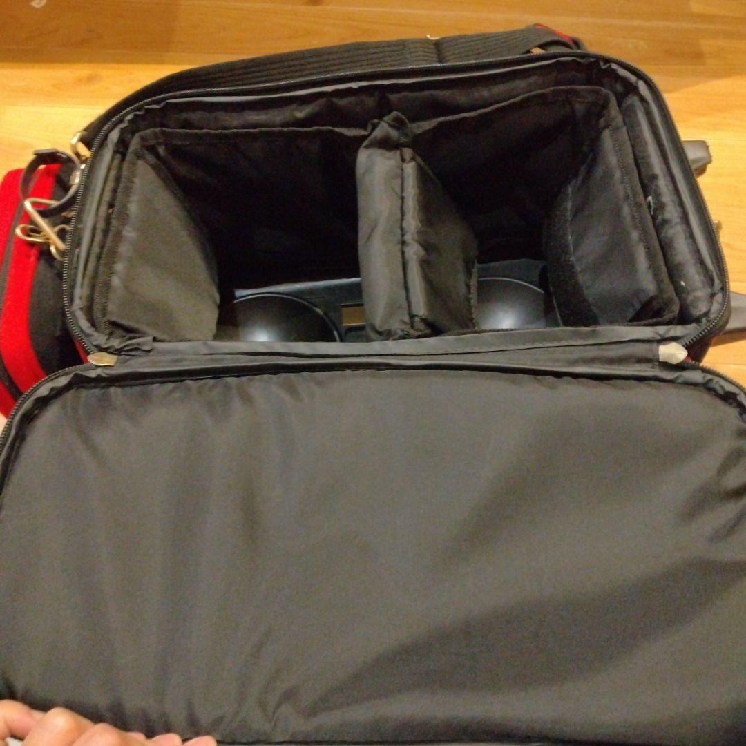 Doggy ボウリング用バッグ 犬のイラスト　赤・黒　ABS PRO-am