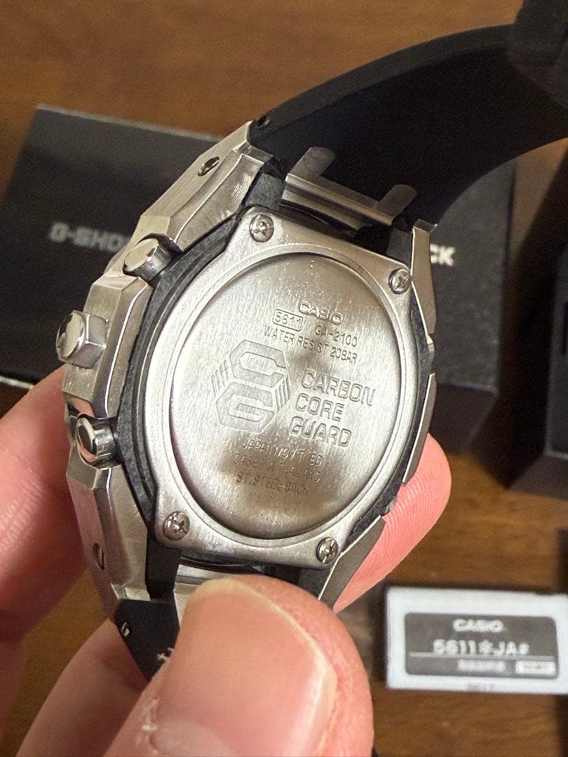G-SHOCK GA-2100 カシオークカスタム シルバー その他付属品有