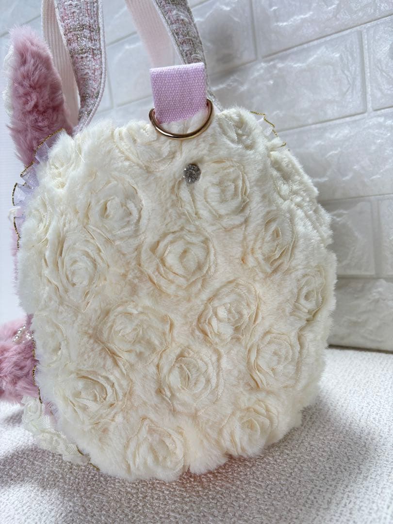 牡*❁様 コヤンイサムチョン　ハンドメイド　ファーバッグ　アンコちゃん　ツイード