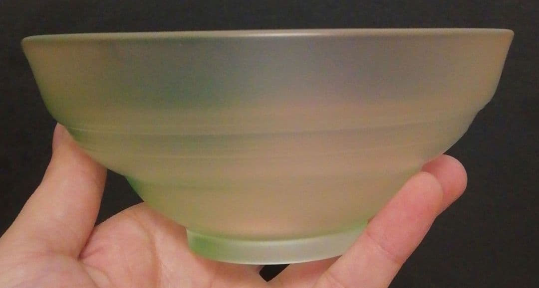 関吉昭作　硝子　茶碗　共箱　茶道具