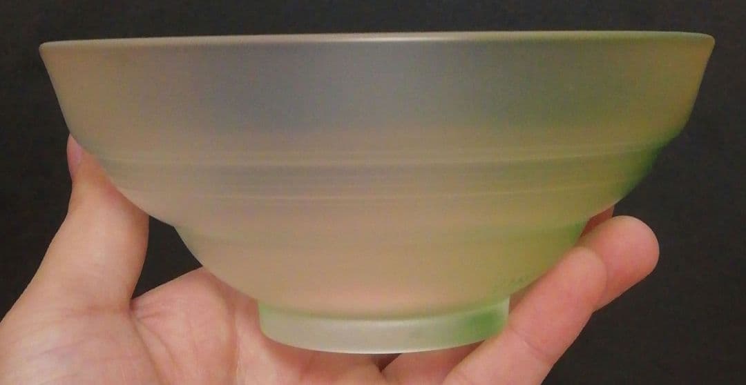 関吉昭作　硝子　茶碗　共箱　茶道具