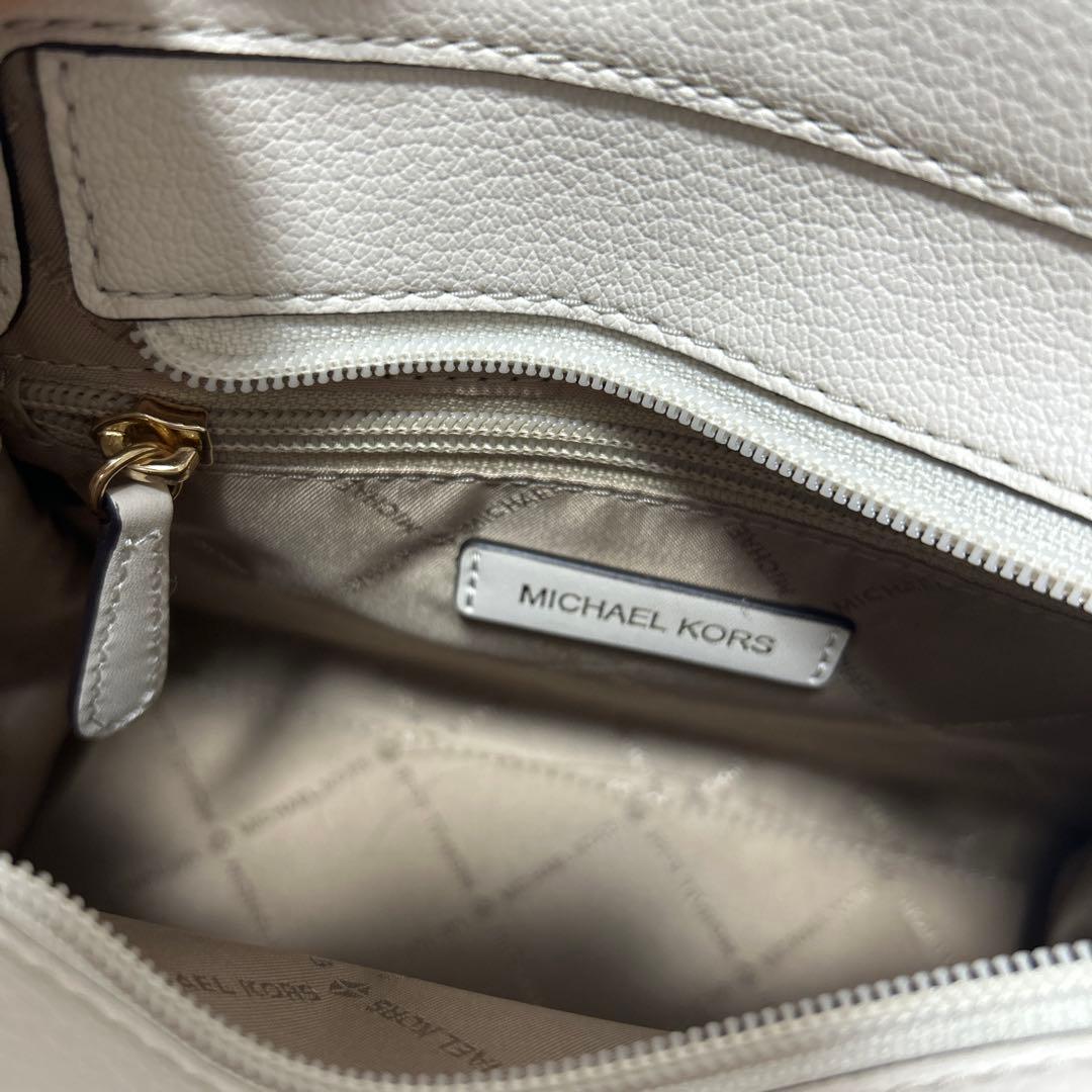 MICHAEL KORS ホワイト グレー ハンドバッグ