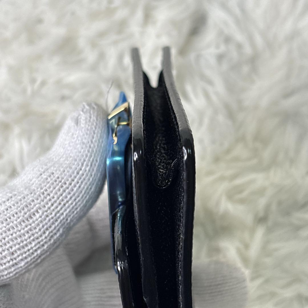 新品　BALLY カードケース　名刺入れ　ゴールド金具　チェーンストラップ