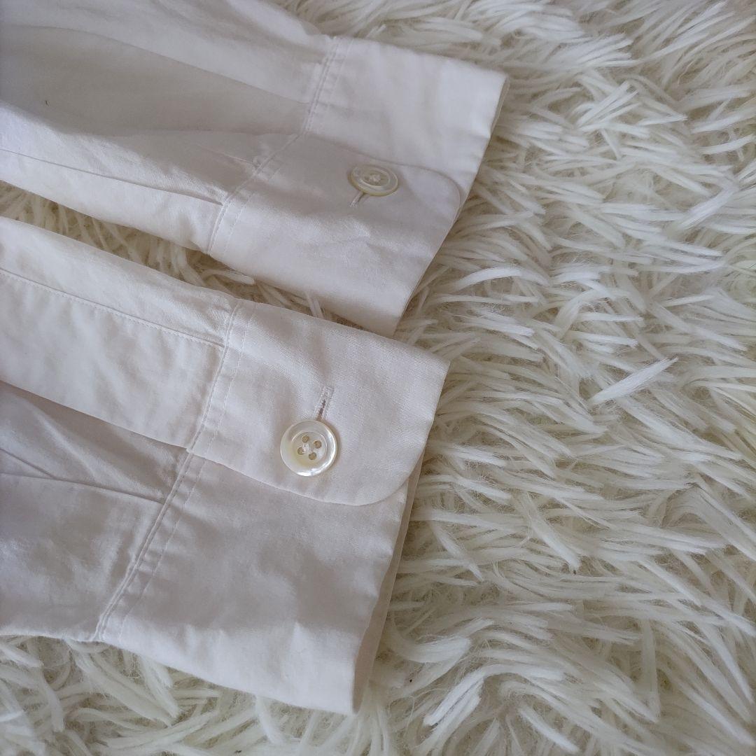 美品 マーガレットハウエル ブラウス 丸襟 SOFT WASHED COTTON