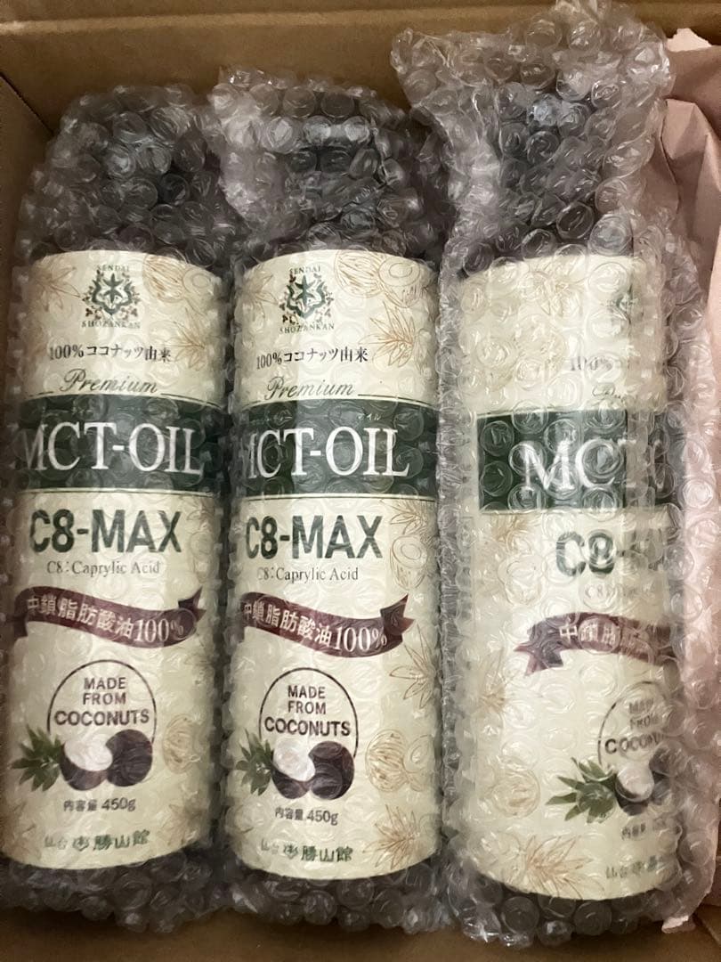 MCTオイル C8-MAX 450g×3本 ケトジェニックC8仙台勝山館