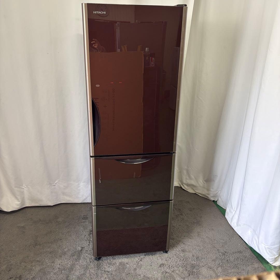 36　日立　冷蔵庫　300-400ℓ　大きめ　綺麗　真チルド　設置無料　安い‼️